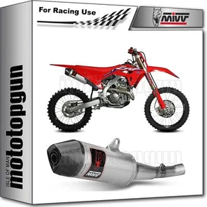pot d'echappement fim oval acier mivv pour honda crf 450 2021 21 2022 22 2023 23 - Photo 1/4