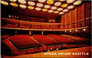 Interior Opera House Seats Balcony from Stage Seattle Washington Postcard - Picture 1 of 2