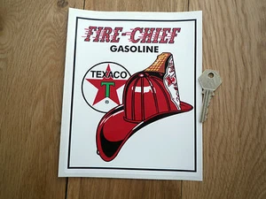 TEXACO FIRE CHIEF pegatina oblonga bomba de gas Petrolandia + - Imagen 1 de 1
