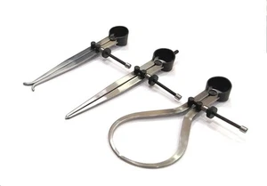 3 Pieces Spring Caliper Set - Inside, Outside & Divider 4" inch (100 mm)-Meas... - Picture 1 of 7