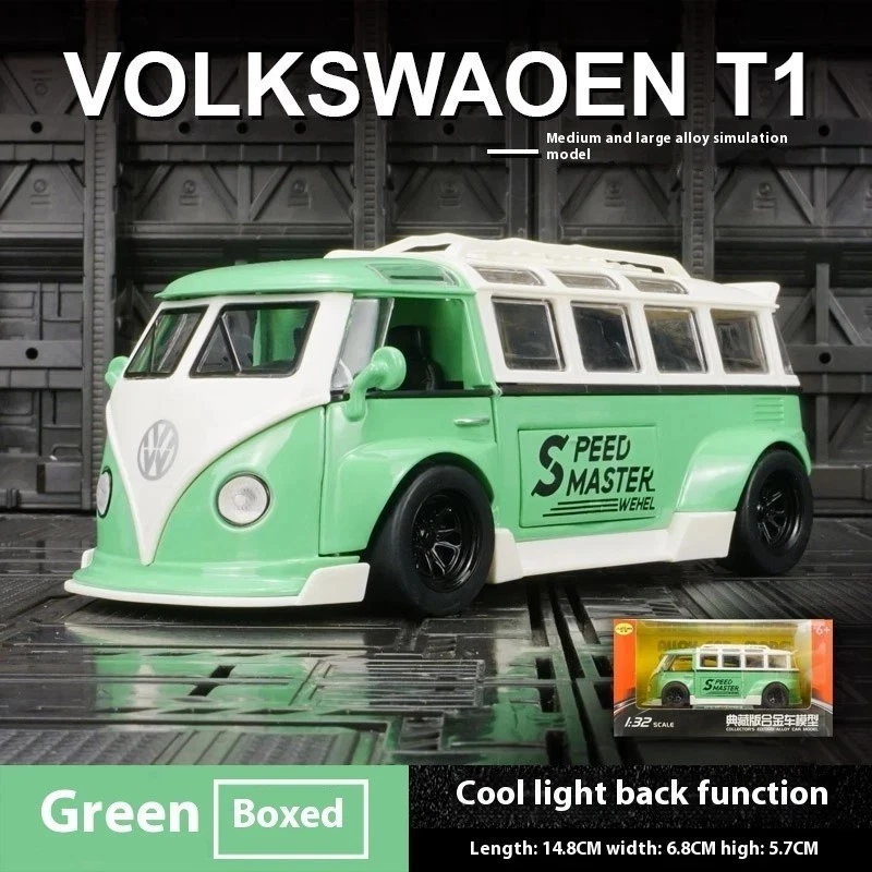 Auto Volkswagen Combibus Samba T1 Lega Stampato Suono Luminoso 1/32 - Immagine 1 di 1