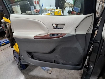2014 Sienna Lh Driver Side Front Door Interior Trim Panel Gray/Tan Lb42 - Image 1 of 4