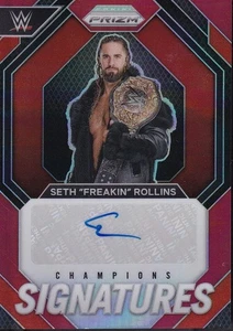 Seth "Freakin" Rollins Champions Signatures /99 Panini Prizm WWE 2024 Auto - Bild 1 von 2