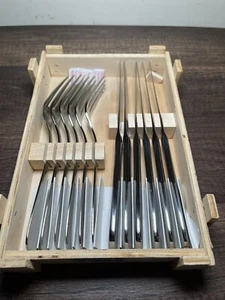 WMF Steak Cutler Set 12 pieces in wooden Box New from Germany - Picture 1 of 7