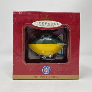Hallmark 1997 Keepsake Ornament Green Bay Packers Football Blimp Santa IOB - Bild 1 von 10