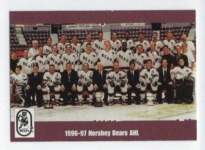 1998-99 Hershey Bears (AHL) 1996-97 Hershey Bears team photo card