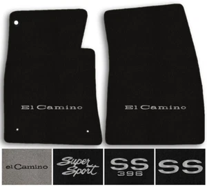 Lloyd Classic Loop Carpet 2pc Floor Mats for 1968-1972 El Camino - Choose Logo - Picture 1 of 27