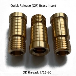 3PCS Quick Release(QR) Pool Cue Brass Insert Nut, Compatible Uniloc QR