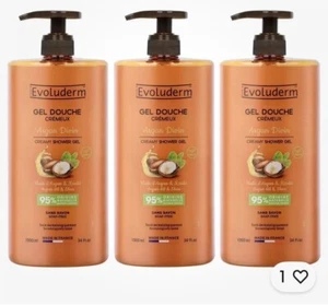 Evoluderm Argan Divin Shower Gel Pack of 3 x 1L - Picture 1 of 2