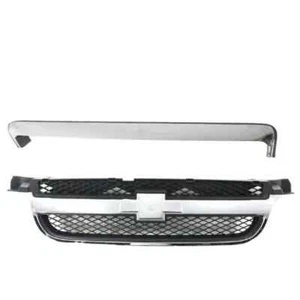 Chevrolet AVEO For 2007-2011 Front New Bumper Grille & Chrome Hood Molding Trim - Picture 1 of 11