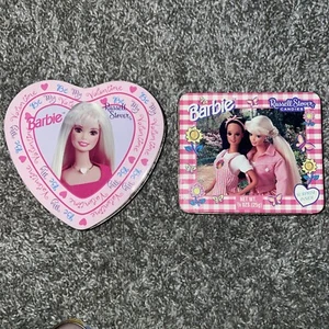 1997 & 1998 Russell Stover Barbie Themed Candy Tins VTG Read! - Picture 1 of 3