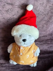 Vintage Rosemary Wells Max & Ruby White Plush Bunny Rabbit w Santa Claus Hat Sto - Picture 1 of 9