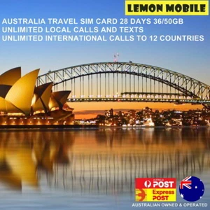 Plan de datos prepago con tarjeta SIM de viaje de Australia llamadas ilimitadas itinerancia australiana SIM - Imagen 1 de 1