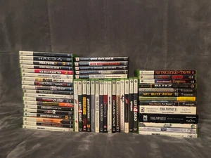 HUGE LOT OF 52 EMPTY VIDEO GAME CASES PS2/XBOX 360/GameCube/XBOX/PC (5 GAMES) - Picture 1 of 4