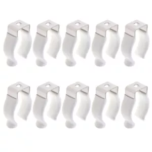 10pcs T8 U Clips Holder Bracket for LED Light Bulb Mounting Bracket Pipe Clamps - Picture 1 of 10