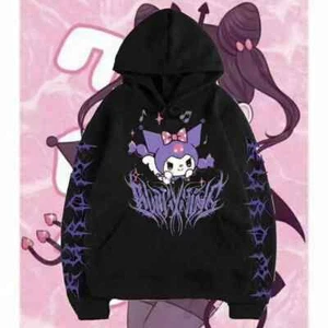 Hoodie Anime Girl Hoodie Cartoon Boys Girl Jacket Gift Kawaii Gothic - Picture 1 of 30