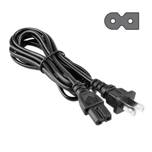 6ft AC Power Cord Cable For Sharp LC13BTU LC13C3US LC-13E1U 2-Prong Wire Lead - Picture 1 of 4