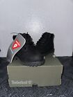 Timberland Black Baby Combat Boots - Size 6C Leather A6425