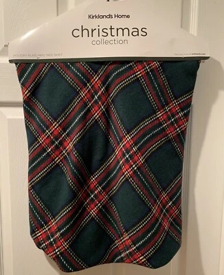 Kirklands Rojo y Verde Tartán Cuadros 48" Árbol Falda Navidad X-Mas Vacaciones Nuevo con Etiquetas Foto 1 de 4