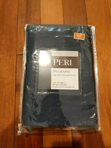Peri Spellbound Lined Pinch Pleat 84" Length Rod Window Curtain Panel in Indigo - Picture 1 of 5