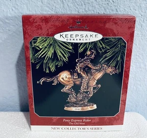 Hallmark Keepsake Ornament Pony Express Rider 1998 NEW - Picture 1 of 3