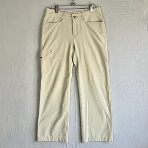 Pantalone Patagonia donna 6 beige kaki gamba dritta tasche a scatto leggero - Foto 1 di 10