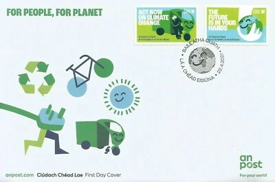 Ireland 2021 Stamps FDC For People For Planet Irish First Day Cover Stamp - Image 1 of 2