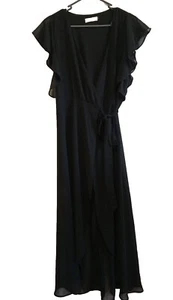 Camisón para mujer Intruder S negro largo poliéster albornoz cubierta, envío gratuito - Imagen 1 de 6