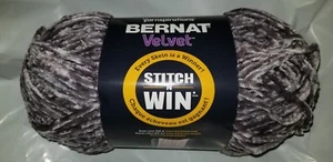 Yarnspirations Bernat Stitch 'N Win Blanket Velvet Yarn Vapor Gray Grey - Picture 1 of 2