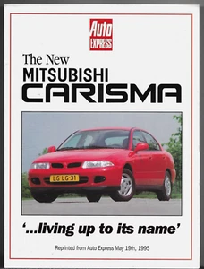 Mitsubishi Carisma Launch Road Test 1995 UK Market Foldout Brochure Auto Express - Picture 1 of 2