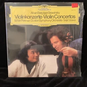 ITZHAK PERLMAN violin - BERG & STRAVINSKY Concertos - OZAWA - DG ST LP IN SHRINK - Picture 1 of 4