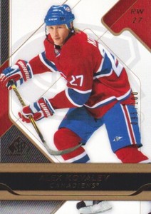 2008-09 SP Game Used Gold Hockey #57 Alex Kovalev 095/100
