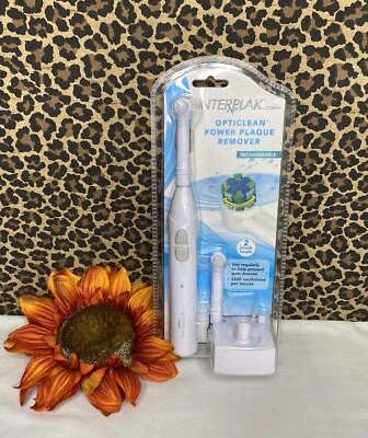 🪥CONAIR🪥Escova de dentes recarregável removedor de placa elétrica OPTICLEAN 2 cabeças de escova - Imagem 1 de 4