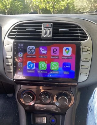 Carplay FIAT BRAVO 2007 2012 Android 13 Autoradio GPS Navi WIFI RDS USB 4 64gb - Immagine 1 di 4