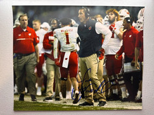 Luke Fickell Signed 8x10 Auto Wisconsin Badgers Head Coach