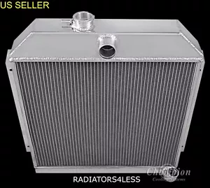 RADIADOR DE ALUMINIO CHAMPION 3 FILAS 1949-52 DODGE PLYMOUTH CHRYSLER SEDÁN COCHE CUPÉ - Imagen 1 de 3