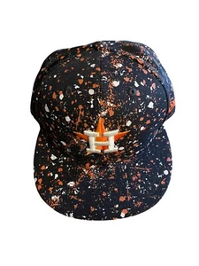 New Era Houston Astros Splatter  Cement 950 9FIFTY Snapback Hat Cap New - Picture 1 of 8