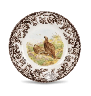 Spode Woodland Red Grouse Salad Plate P4303 - Image 1 of 3