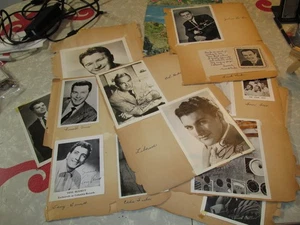 Hollywoodstar "signiert" & aktuelle HANDSIGNIERTE Fotos Vintage 50er Jahre Sammelalbum - Bild 1 von 17