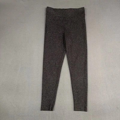 Express Pants Womens Large Gray High Rise Legging Pull On Stretch Rayon Metallic - Image 1 of 4