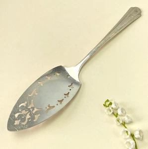 1937 Royal Coronation Dorchester Plate Pie Cake Server Vintage Silver Plated - Bild 1 von 9