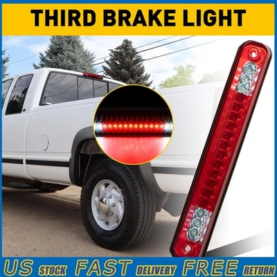 Rojo Para Silverado Chevy C/K1500 1988-1998 LED 3ª Luz de Freno GMC Lámpara Carga Foto 1 de 4