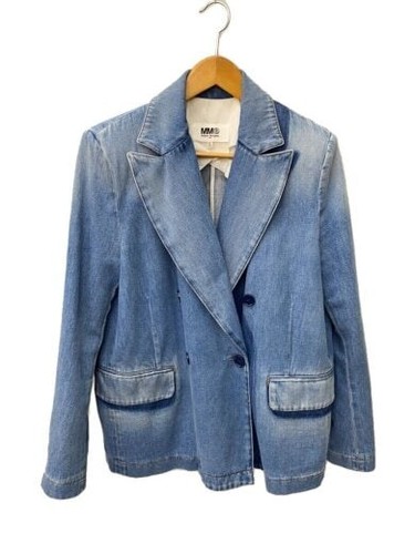 MAISON MARGIELA MM6 Giacca S Cotone BLU S52BN0078 S30460