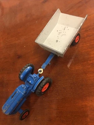 Lesney Matchbox King Size K11; 1:43; trattore Fordson e rimorchio Whitlock blu - Immagine 1 di 4
