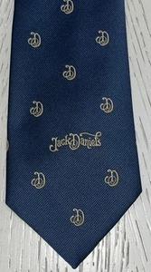 Jack Daniels Exclusive Men’s Tie JD Initial Navy Blue Casual Festive Polyester - Picture 1 of 6
