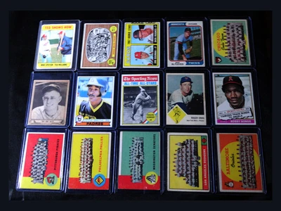 LOTE COLECCIÓN BÉISBOL MLB VINTAGE AÑOS 50 - 70 Foto 1 de 4