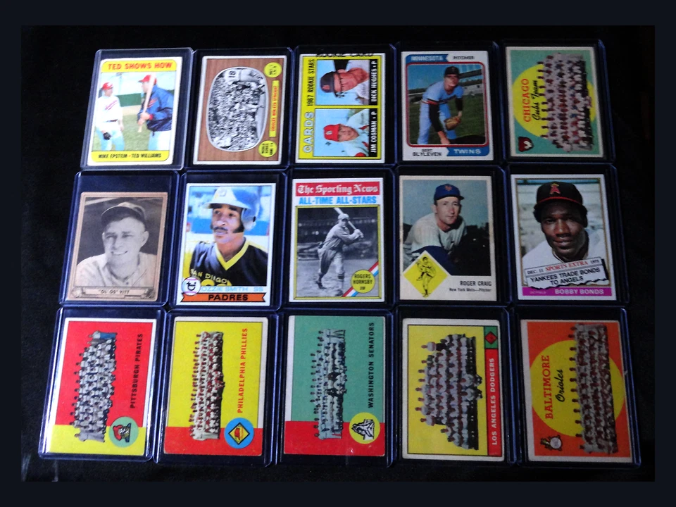 VINTAGE MLB BASEBALL COLLECTION LOT 1950s - 1970s - Image 1 of 4