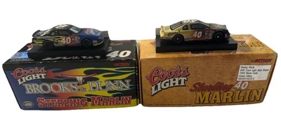 Lote de 2 autos de colección Action Collectables/Sterling Marlin Coors #40 autos de colección-1:64 Foto 1 de 4