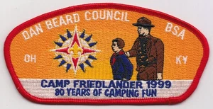 CSP - DAN BEARD COUNCIL - SA-15 - CAMP FRIEDLANDER - 1999 - 80TH ANN - BV 10-15 $ - Bild 1 von 1