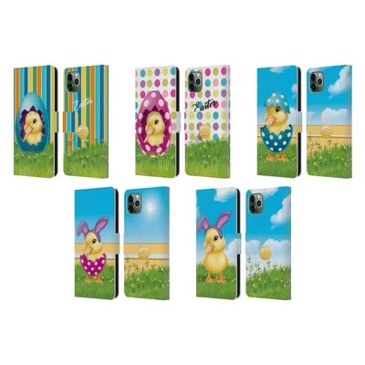 ANIMAL CLUB INTERNATIONAL EASTER DUCKLINGS LEATHER BOOK CASE FOR APPLE iPHONE - Image 1 of 4